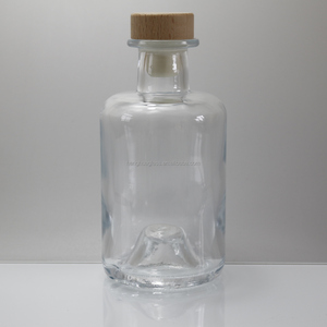 Botellas de Vidrio Premium para Farmacia de 100ml, 250ml, 375ml, 500ml, 750ml, 25cl, 50cl, 75cl, Transparentes, para Licores y Bebidas Espirituosas, con Corcho - Product Image 2