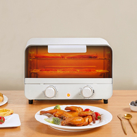 Four électrique de 10l pour la cuisson de petits gâteaux, four multifonctionnel de bureau, Machine à Pizza et à pain, grille-pain 220V