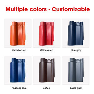 Tuiles en céramique carrées plates mates foncées pour toiture de villa, résistantes au feu, au vent et à l'eau - Product Image 3