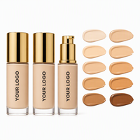 Fond de Teint Liquide Formule Anti-oxydation Tenue 24H Anti-plis Marque Privée Sans Cruauté OEM ODM Designs de Maquillage Personnalisés Professionnels