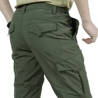 Мужские многофункциональные Военные Тактические длинные рабочие Брюки с карманами мужские брюки-карго водонепроницаемые отталкивающие быстросохнущие брюки