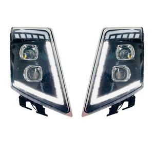 1 Paio (Sinistro + Destro) di Fari a LED per <span class=keywords><strong>Camion</strong></span> <span class=keywords><strong>Volvo</strong></span> FH13 <span class=keywords><strong>FH16</strong></span> FM460 FH500, Lampada Anteriore OEM 21035637 21323106 21035638 21323108 - Product Image 1