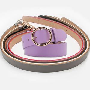Cintos femininos populares fivela redonda, casual, simples, versátil, acessórios para calças de brim, feminino - Product Image 5