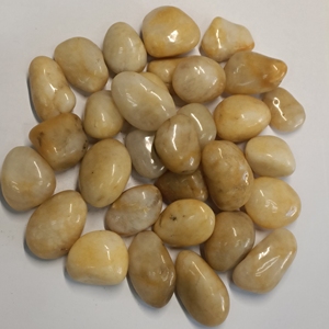 Ciottoli Naturali Lucidati Gialli per Pavimentazione, Giardinaggio, Sentieri, Vialetti e Decorazioni Esterne - Product Image 5