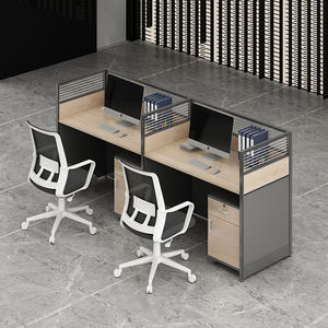 Alta Qualidade Design Moderno 2-4 Pessoa Modular Office Furniture Open Workstation Desk com Mesa Partição Cubículo - Product Image 3