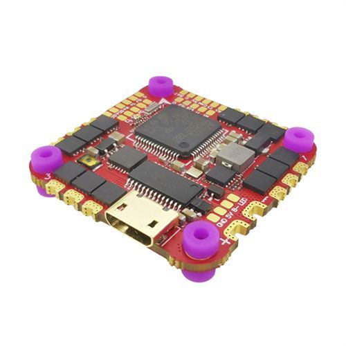 News HAKRC F722 40A AIO Dual USB Flight Control 4IN1 BLHELI_ S ESC 2-6S 25.5x25.5mm F722 Flight Control for VTX CADDX FPV Drone