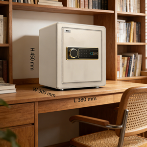 チェン・グァン 高級手作りスチール製デジタル電子コード式金庫 キー/パスワード/指紋/WiFiロック カスタムカラー 5mmドア - Product Image 1