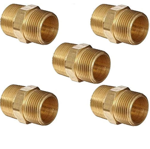 Un fournisseur indien propose un coupleur hexagonal fileté en laiton personnalisé pour les raccords de tuyauterie et les applications de plomberie - Product Image 1