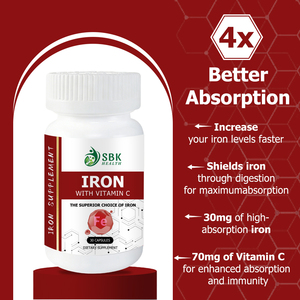 Private Label Iron Capsules with Vitamin C Contains Essential Nutrients That Help Boost Energy Supports Daily Energy Clarity - Product Image 3