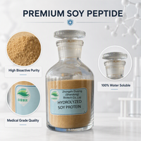 Poudre de protéines de soja hydrolysées de qualité supérieure, haute pureté, additif alimentaire soluble, acides aminés, approvisionnement en vrac pour la nutrition, vente en gros