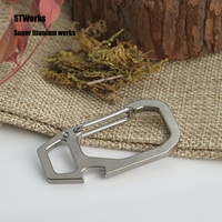 Offre Spéciale GR5 Mousqueton de Sécurité Robuste en Titane, Porte-clés Usiné CNC par Électroérosion à Fil