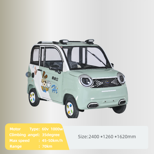 Coche Eléctrico Mini de 1000W Más Vendido en 2025, Dos Puertas, 4 Asientos, Volante a la Derecha, Baja Velocidad, Vehículo de Nueva Energía, Faros LED, Pantalla Táctil - Product Image 2