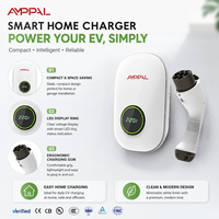 Chargeur de véhicule électrique mural monophasé Amppal 7 kW 32 A avec câble de 5 m pour usage domestique, norme GB/T, chargeur AC pour voiture électrique
