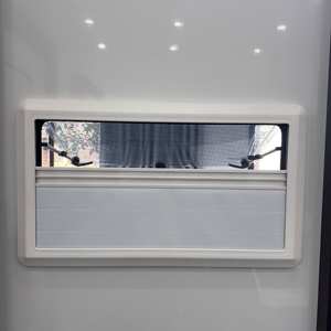 Fenêtre de vision de moteur à <span class=keywords><strong>coin</strong></span> rond monobloc sans soudure pour la maison/RV/<span class=keywords><strong>caravane</strong></span>/maison mobile avec store à défilement et couverture de voiture Flyscreen - Product Image 5
