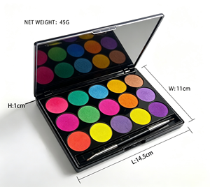 <span class=keywords><strong>Paleta</strong></span> de Maquillaje Profesional Mate de 15 Colores para Rostro y Cuerpo, Activada por Agua, Delineador Cosmético Lavable - Product Image 3