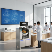 Robot de cuisson multifonctionnel sur mesure à chauffage uniforme, machine de cuisson automatique, chef intelligent, machine à faire sauter