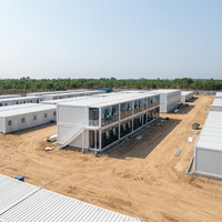Maison modulaire préfabriquée TOPPRE, assemblage rapide, maison préfabriquée avec cuisine et salle de bain pour dortoir de travailleurs sur chantier