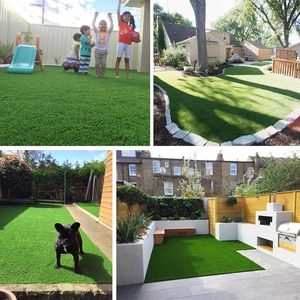 Tapis d'entraînement pour chien <span class=keywords><strong>en</strong></span> <span class=keywords><strong>gazon</strong></span> artificiel, hauteur de poils 18 mm, trous de drainage, facile à nettoyer, faible <span class=keywords><strong>entretien</strong></span>, 3FT X 5FT (2160) - Product Image 6