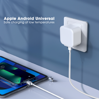 Cargador de Pared Universal Blanco de 15W 5V2.4A/3A con Enchufe Estadounidense USB-A y Tipo-C CP0154, Adaptador de Corriente para Teléfonos Inteligentes, iPad y Dispositivos Android