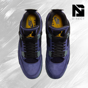 Air <span class=keywords><strong>Jordan</strong></span> <span class=keywords><strong>4</strong></span> Retro 'Lakers' Zapatillas de diseñador de moda de lujo, zapatos deportivos transpirables para hombre - Product Image 3