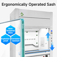 Hotte d'extraction de laboratoire chimique, armoire à fumées personnalisable, résistante aux produits chimiques, entièrement en acier pour laboratoire de chimie
