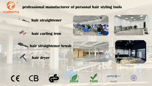 Usine directement vente 2 en 1 Mini peigne personnalisé lisseur Styles de maison chauffage rapide sèche-cheveux brosse peigne chaud - Product Image 4