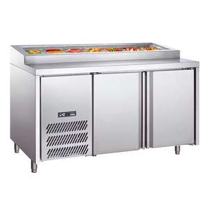เคาน์เตอร์ทำความเย็นเชิงพาณิชย์สำหรับสลัดพิซซ่าแซนวิชโต๊ะโหมดระบายความร้อนด้วยอากาศสำหรับอุปกรณ์บาร์สลัด - Product Image 2