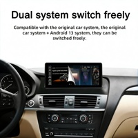 Radio para Auto con Android 14 para BMW X3 F25/X4 F26 CIC, Pantalla de 10.25 Pulgadas, 8+128GB, CarPlay Inalámbrico, Android Auto, DSP, 4G, MP3/USB