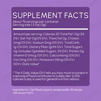 Poudre de baies d'açaï de qualité supérieure OEM Amaz, extrait végétal de haute pureté, soluble dans l'eau, poudre de jus de fruits d'açaï