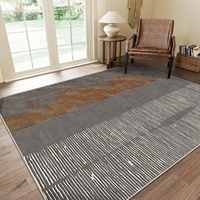 Trendy Faux Cashmere Braided Tufted Low Pile Rug Machine Made Printing Machine Washable Anti Slip Pet Friendly Cushioned TPR
