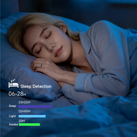 Bague intelligente en acier à écran tactile matriciel avec suivi du sommeil pour Android et iOS - Accessoire de santé et de fitness pour hommes