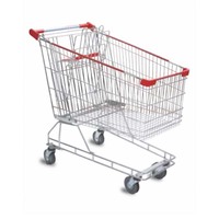 Chariot de courses pliable Youbang YB-E-212L de style asiatique avec roues en PU de 4 pouces pour les magasins