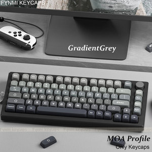 Fynmi MOA Profile Ball Cap Gradient Vert/Gris <span class=keywords><strong>PBT</strong></span> Dye-Sublimation Keycaps 132 <span class=keywords><strong>Touches</strong></span> ANSI/ISO Keycaps pour Clavier Mécanique - Product Image 6