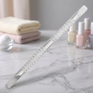 Empujador de Cutículas de Acero Inoxidable, Herramienta de Doble Punta para Manicura, Diseño de Doble Cabeza Reutilizable - Product Image 2