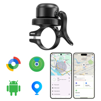 Sonnette de vélo MiLi MiTag avec GPS intégré, positionnement cellulaire IPS, étanche IP67, batterie au lithium, suivi en temps réel