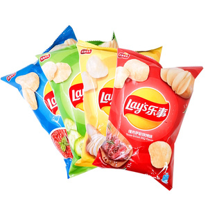 Snacks exotiques Sal Aliments soufflés <span class=keywords><strong>Chips</strong></span> de pommes de terre frites en coupe originale avec concombre, tomate, saveurs de <span class=keywords><strong>barbecue</strong></span> - Product Image 3
