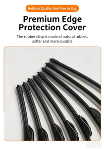 Lame d'essuie-glace arrière multifonctionnelle toutes saisons, stable et silencieuse, revêtement hybride en silicone, compatible avec 10 adaptateurs - Product Image 3