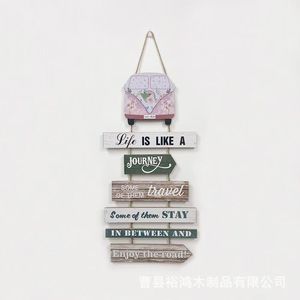 ป้ายติดผนังไม้สไตล์ชิคเก๋ลายพืชตกแต่งบ้านชิ้นเดียว - Product Image 1