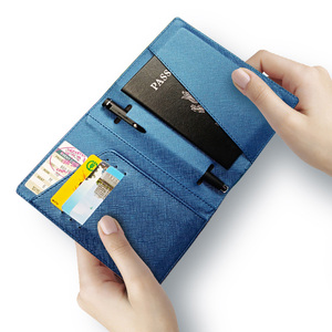 <span class=keywords><strong>Porte</strong></span>-stylo multi-emplacements en cuir PU effet huile, version coréenne, étui <span class=keywords><strong>de</strong></span> passeport tendance, cadeau promotionnel - Product Image 5