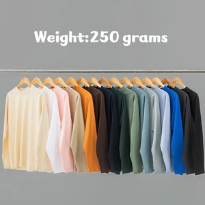 Camiseta de Algodón Grueso Informal de Primavera 2023, Camiseta de Manga Larga con Cuello Redondo, Camiseta de Color Sólido Personalizada para Hombre - Product Image 4
