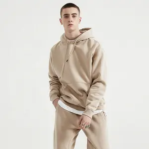 China Manufacture 100% Cotton Hooded Pullover Sweatshirt Premium Heavy Fleece Oversized Custom Printed Men's Hoodies