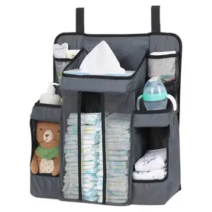 Organizador de pañales de poliéster para bebé, <span class=keywords><strong>mochila</strong></span> plegable portátil, carrito colgante, bolsa de almacenamiento para pañales con Material saludable - Product Image 1