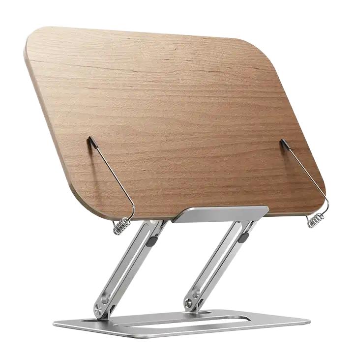 Подставка для книг, большой держатель для кулинарных книг, Регулируемый Кухонный бамбуковый белый ящик, натуральный деревянный держатель для рецептов