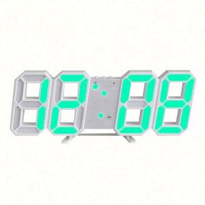 Digital Electronic Alarm <b>Clock</b> Table Mountable Smart Luminous 3D Plastic Radio Square Modern Office Living Room <b>Clock</b> - Product Image 6
