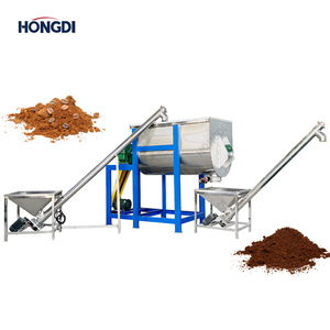 Mélangeur industriel à double lame pour produits chimiques, plastiques, charbon actif, poudres alimentaires, ligne de production avec élévateur spiral et pompe 200L - Product Image 2