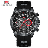 Jam Tangan Pria Mewah Antik Sport Charm Chronograph Quartz 44mm Casing Aloi Tali Silikon Untuk Penggunaan Sehari-hari