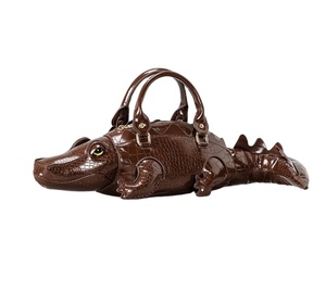 Nuova Borsa da Donna in PU con Design Unico a <span class=keywords><strong>Coccodrillo</strong></span> 2025, Stile Americano, Tracolla con Chiusura a Cerniera, Stile Creativo e Originale - Product Image 1