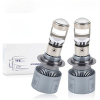 A80 Mini H7 LED Projecteur Lentille Phare Ampoules Feux De Croisement Canbus 20000LM 6000K Blanc RHD LHD Auto Motos Phares Antibrouillard Phare