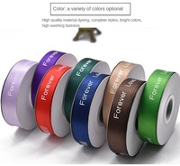 Pita poliester Multi-spec 2cm 0.8 inci pita cetak Forever Love pita dekorasi kemasan bunga pita untuk memanggang kue DIY