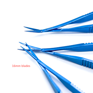 <span class=keywords><strong>Instruments</strong></span> chirurgicales ophtalmiques de 12.5cm, <span class=keywords><strong>Instruments</strong></span> de chirurgie fantaisistes en titane, ciseaux unisexes - Product Image 2